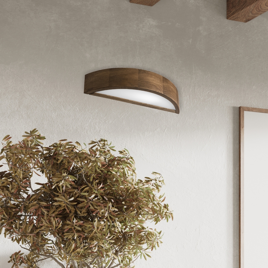 Brilagi - LED Seinävalaisin CARVALHO 1xE27/60W/230V tammi