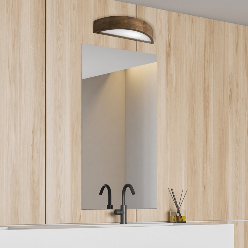Brilagi - LED Seinävalaisin CARVALHO 1xE27/60W/230V tammi
