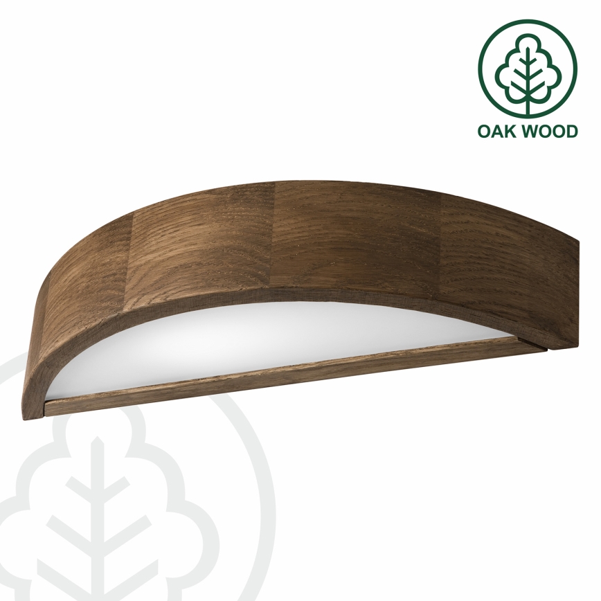 Brilagi - LED Seinävalaisin CARVALHO 1xE27/60W/230V tammi