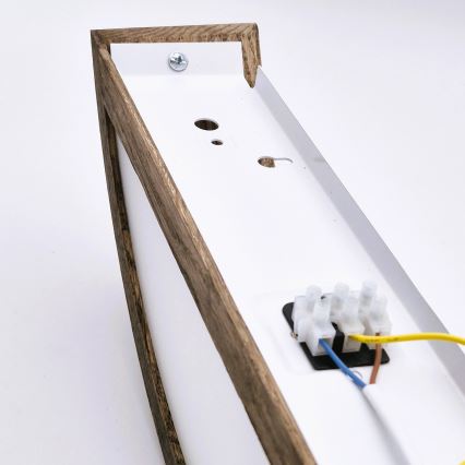 Brilagi - LED Seinävalaisin CARVALHO 1xE27/60W/230V tammi