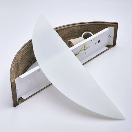 Brilagi - LED Seinävalaisin CARVALHO 1xE27/60W/230V tammi