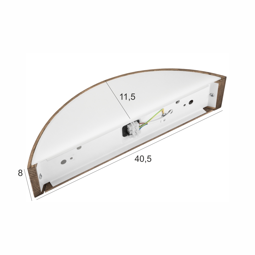 Brilagi - LED Seinävalaisin CARVALHO 1xE27/60W/230V tammi