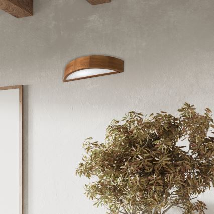Brilagi - LED-seinävalaisin CARVALHO 1xE27/60W/230V tammi kirsikka