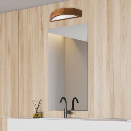 Brilagi - LED-seinävalaisin CARVALHO 1xE27/60W/230V tammi kirsikka