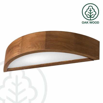 Brilagi - LED-seinävalaisin CARVALHO 1xE27/60W/230V tammi kirsikka