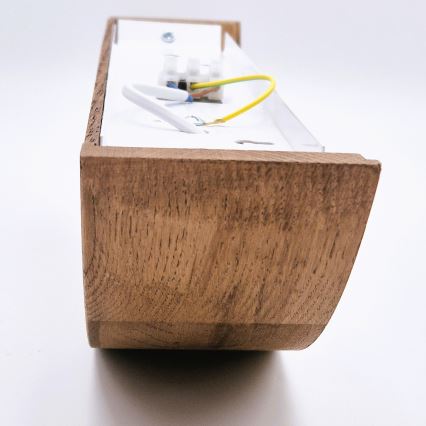 Brilagi - LED-seinävalaisin CARVALHO 1xE27/60W/230V tammi kirsikka