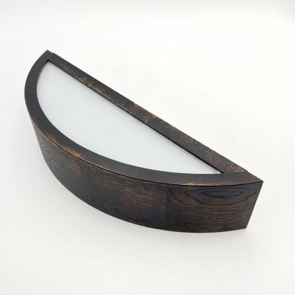 Brilagi - LED-seinävalaisin CARVALHO SMOKEY 1xE27/60W/230V tammi