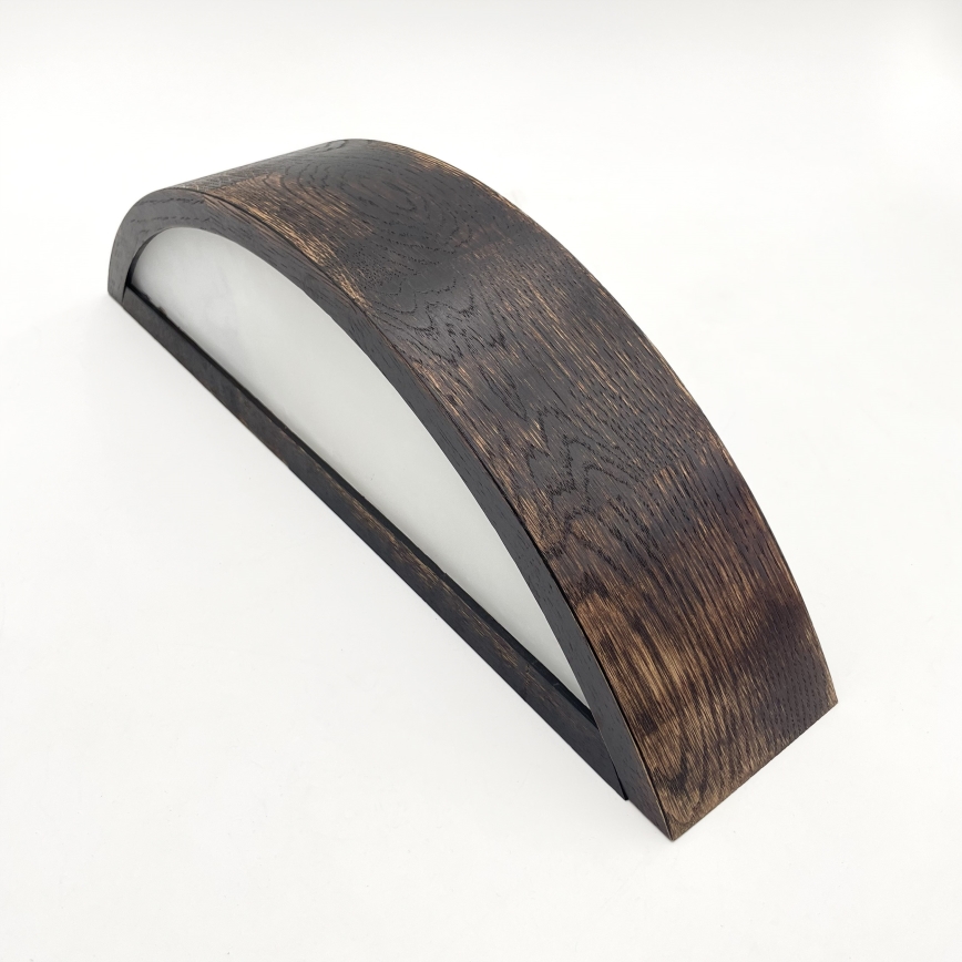 Brilagi - LED-seinävalaisin CARVALHO SMOKEY 1xE27/60W/230V tammi