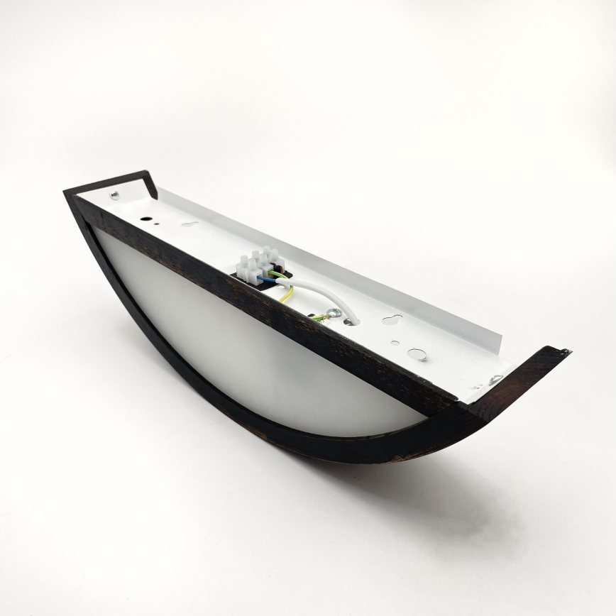 Brilagi - LED-seinävalaisin CARVALHO SMOKEY 1xE27/60W/230V tammi