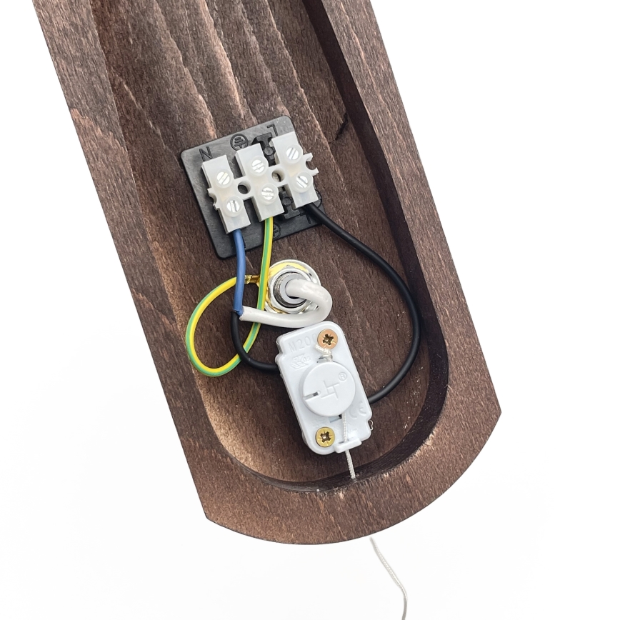 Brilagi - LED Seinävalaisin COTTAGE 1xE14/40W/230V pyökki/valkoinen