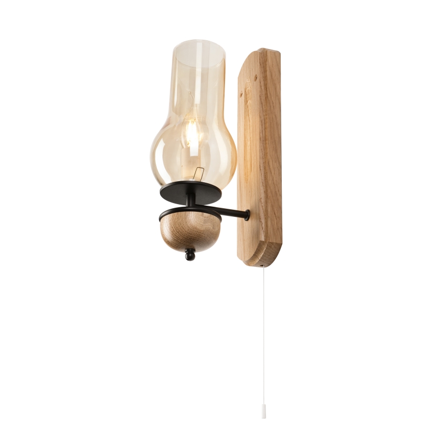 Brilagi - LED Seinävalaisin COTTAGE 1xE14/40W/230V tammi/ruskea