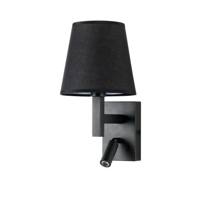 Brilagi - LED-seinävalaisin DEYA 1xE14/40W/230V + LED/3W musta