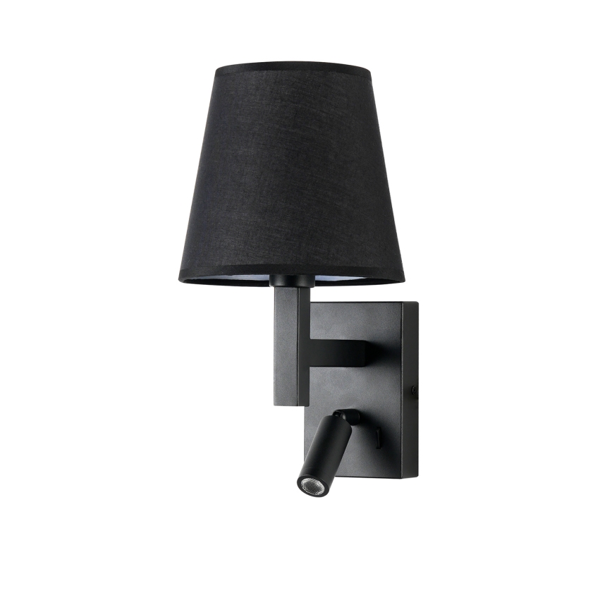 Brilagi - LED-seinävalaisin DEYA 1xE14/40W/230V + LED/3W musta