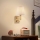 Brilagi - LED-seinävalaisin DEYA 1xE14/40W/230V + LED/3W pellava/kulta