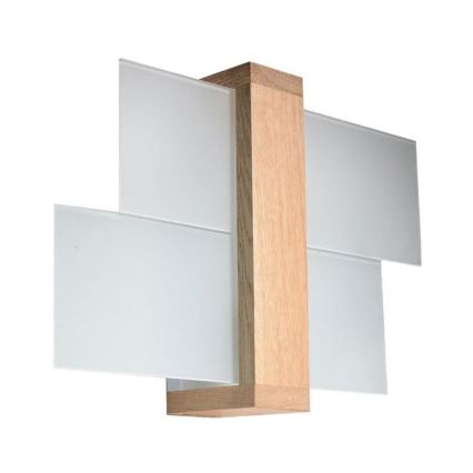 Brilagi -  LED-seinävalaisin HERA 1xE27/7,5W/230V puu