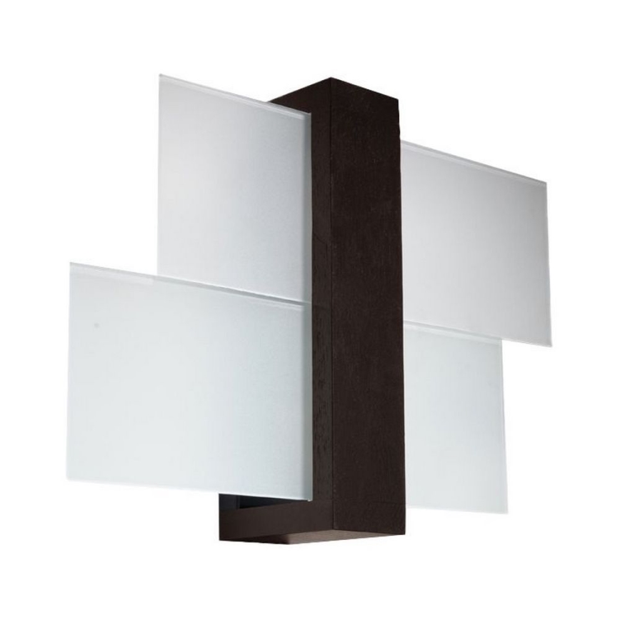 Brilagi -  LED-seinävalaisin HERA 1xE27/7,5W/230V wenge