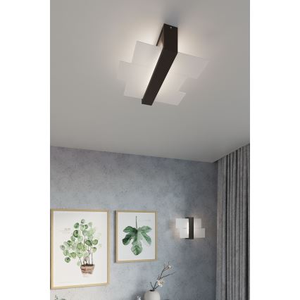 Brilagi -  LED-seinävalaisin HERA 1xE27/7,5W/230V wenge