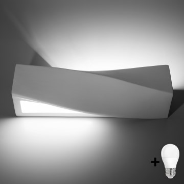 Brilagi -  LED-seinävalaisin KERRY 1xE27/7,5W/230V keramiikka/valkoinen