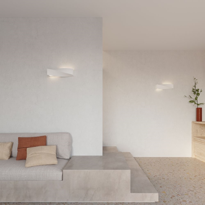 Brilagi -  LED-seinävalaisin KERRY 1xE27/7,5W/230V keramiikka/valkoinen