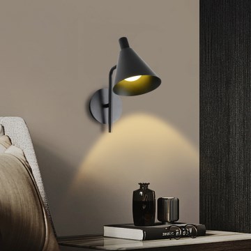 Brilagi - LED-seinävalaisin LUCERA LED/3W/230V musta