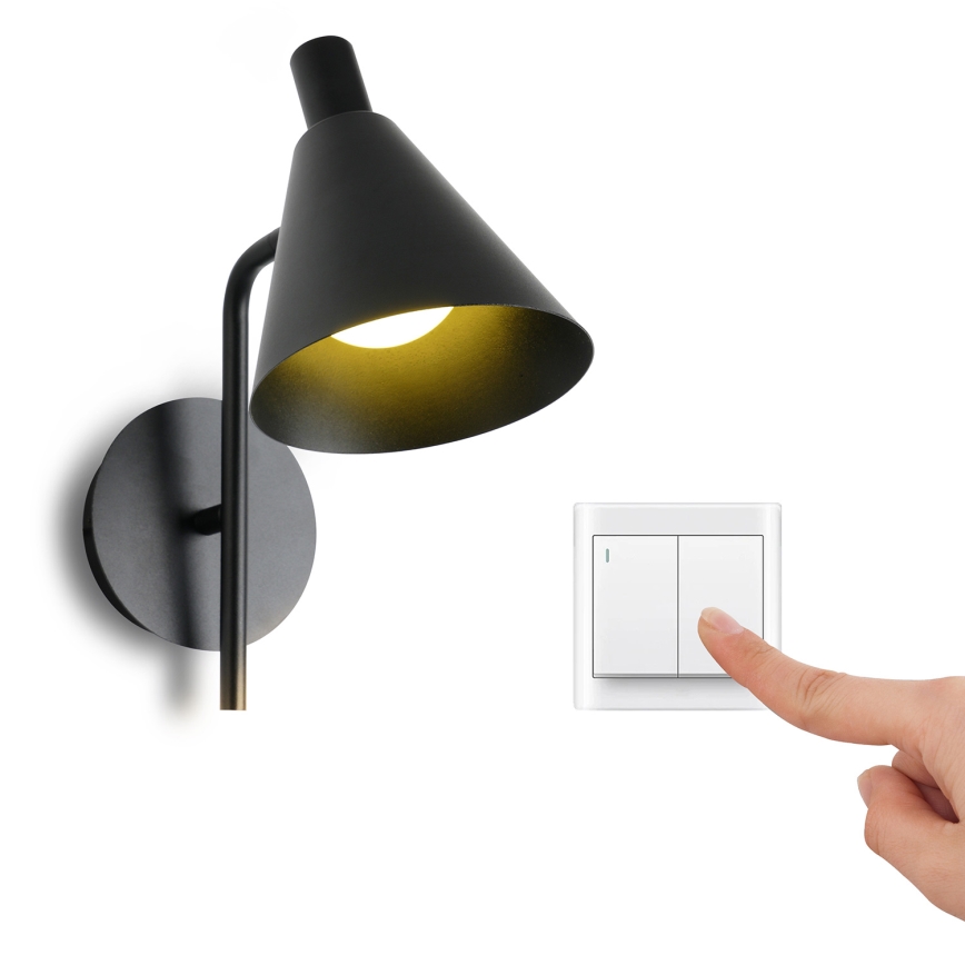 Brilagi - LED-seinävalaisin LUCERA LED/3W/230V musta