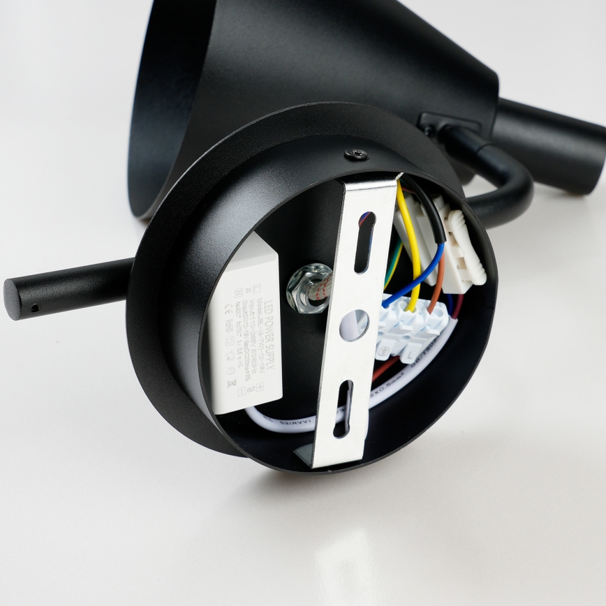 Brilagi - LED-seinävalaisin LUCERA LED/3W/230V musta