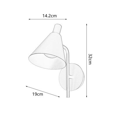 Brilagi - LED-seinävalaisin LUCERA LED/3W/230V musta