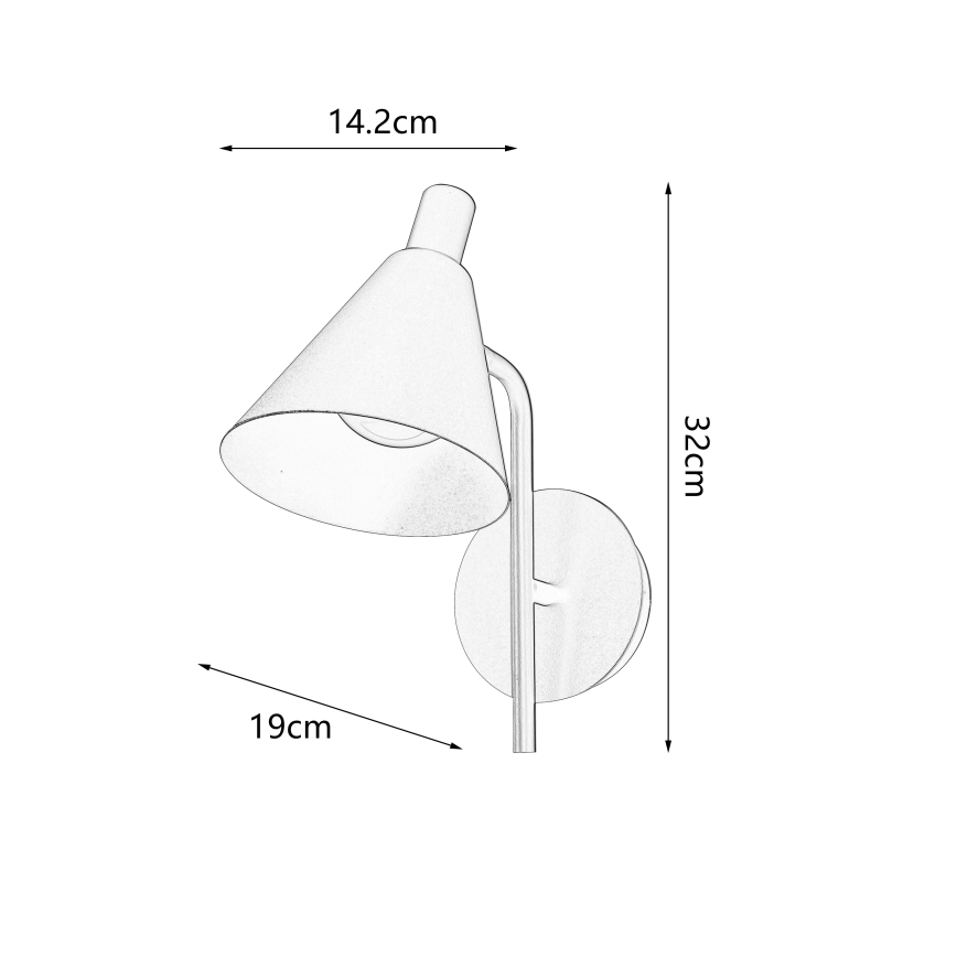 Brilagi - LED-seinävalaisin LUCERA LED/3W/230V musta