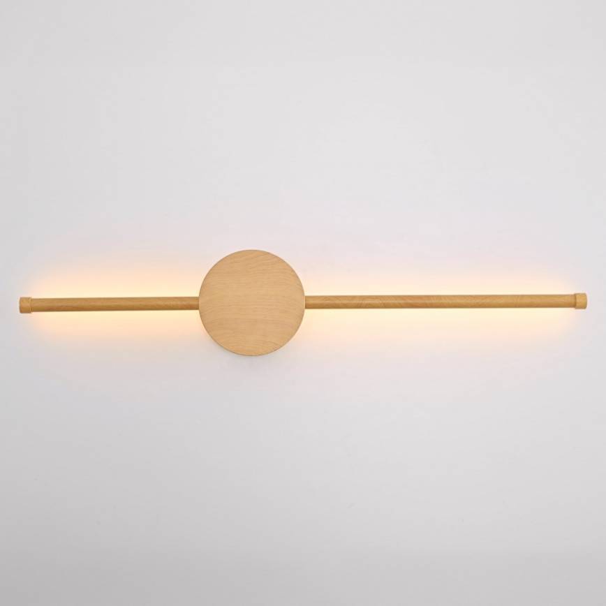 Brilagi - LED-seinävalaisin LUGO DUE LED/9W/230V tammi sisustus