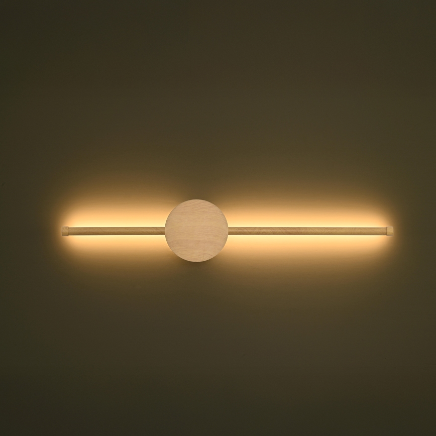Brilagi - LED-seinävalaisin LUGO DUE LED/9W/230V tammi sisustus