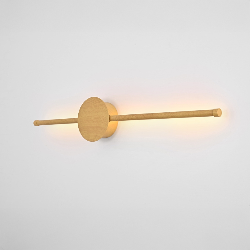 Brilagi - LED-seinävalaisin LUGO DUE LED/9W/230V tammi sisustus