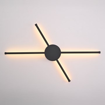 Brilagi - LED-seinävalaisin LUGO QUATTRO LED/16W/230V musta