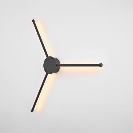 Brilagi - LED-seinävalaisin LUGO TRE LED/14W/230V musta