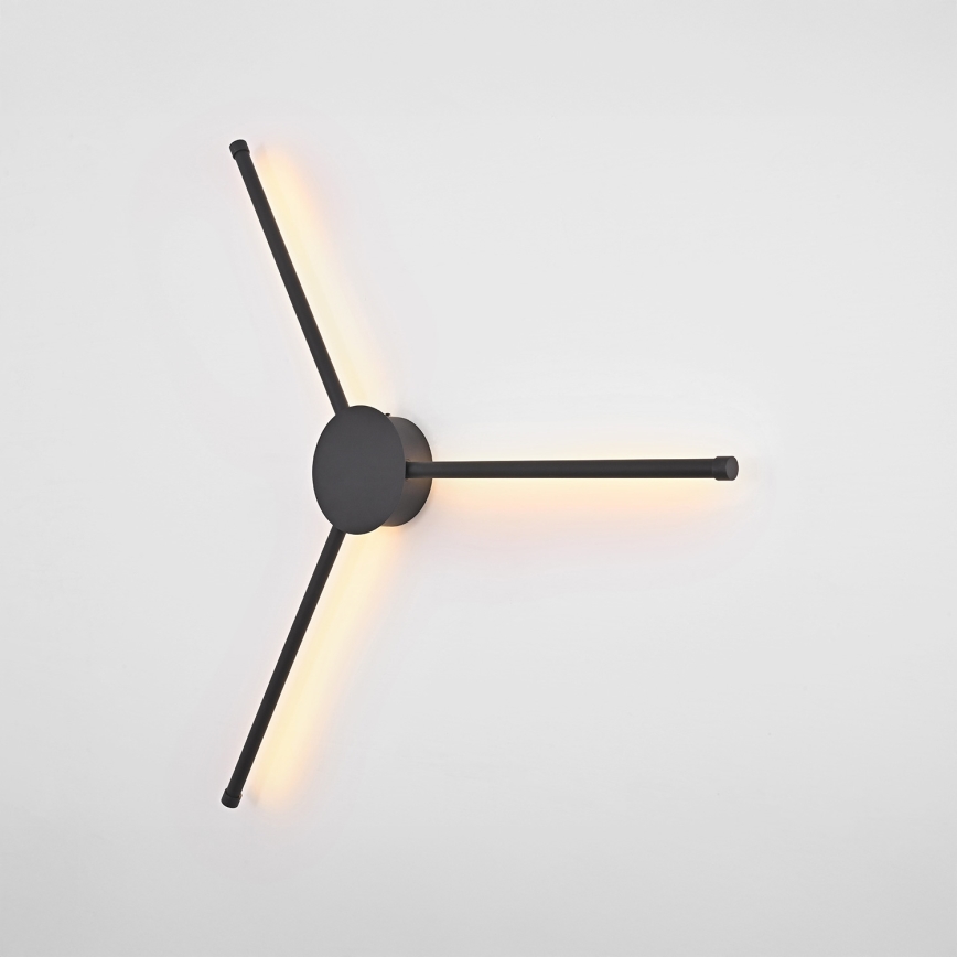 Brilagi - LED-seinävalaisin LUGO TRE LED/14W/230V musta