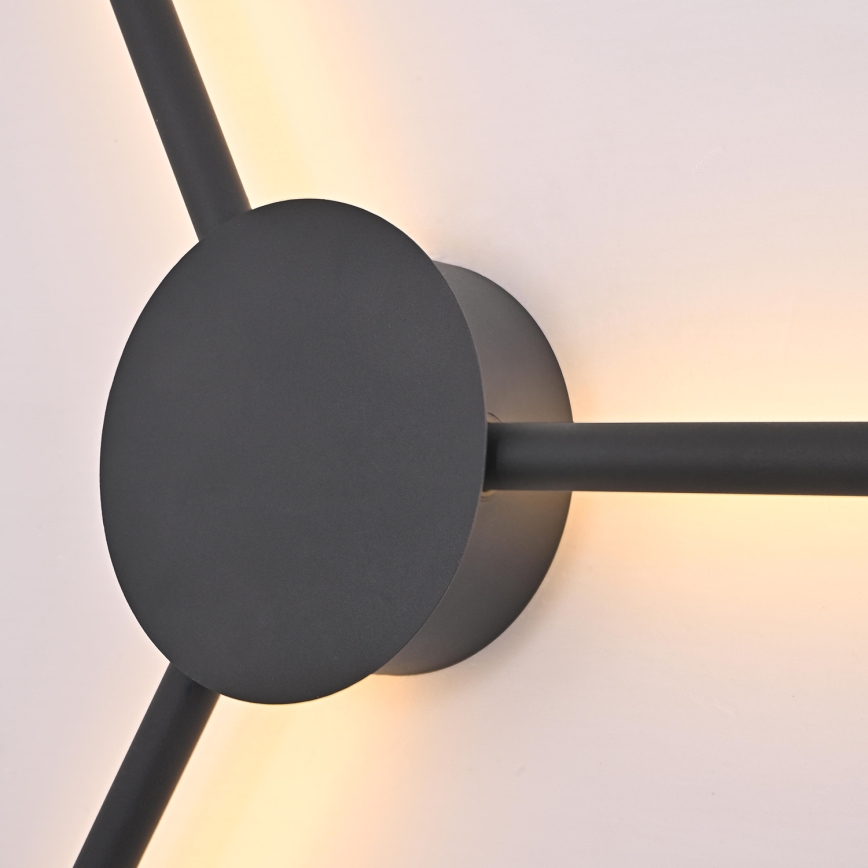 Brilagi - LED-seinävalaisin LUGO TRE LED/14W/230V musta