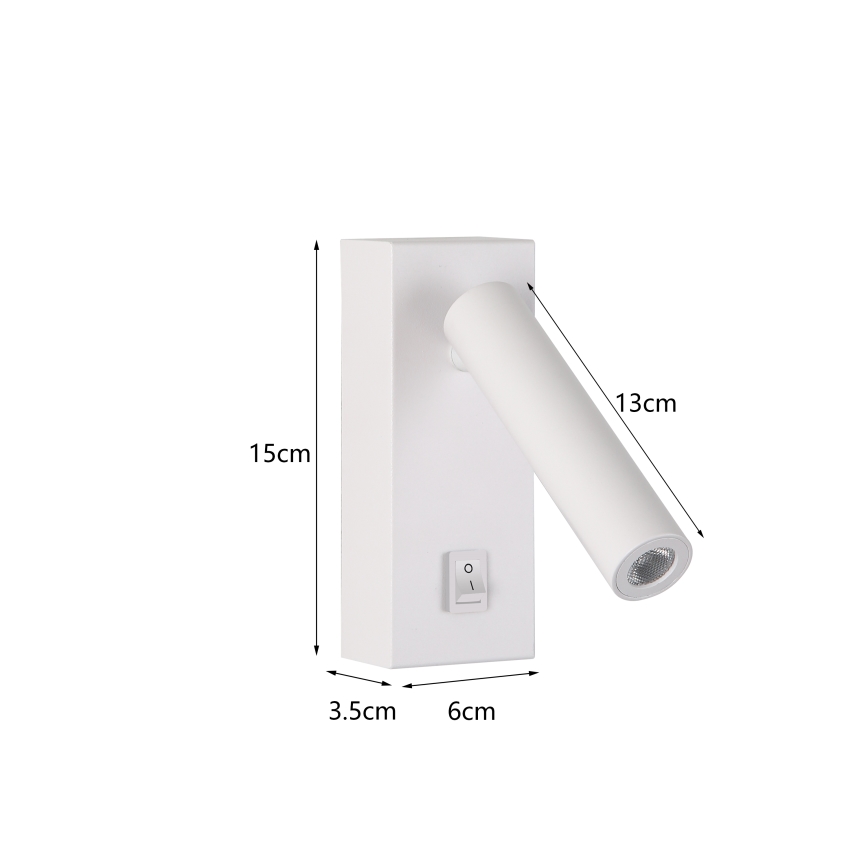 Brilagi - LED-seinävalaisin MAYA LED/3W/230V 4000K valkoinen