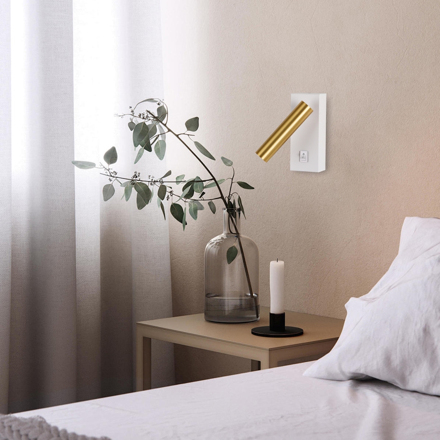 Brilagi - LED-seinävalaisin MAYA LED/3W/230V 4000K valkoinen/kulta
