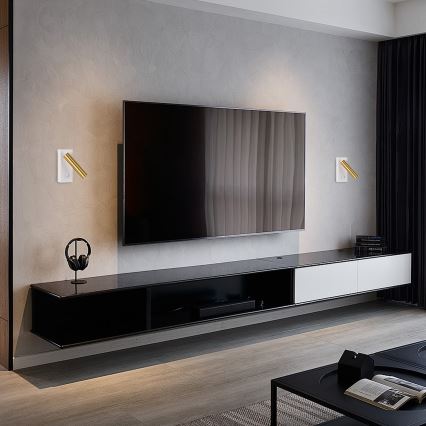 Brilagi - LED-seinävalaisin MAYA LED/3W/230V 4000K valkoinen/kulta