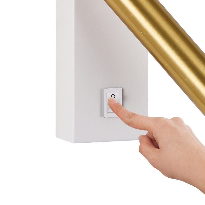 Brilagi - LED-seinävalaisin MAYA LED/3W/230V 4000K valkoinen/kulta