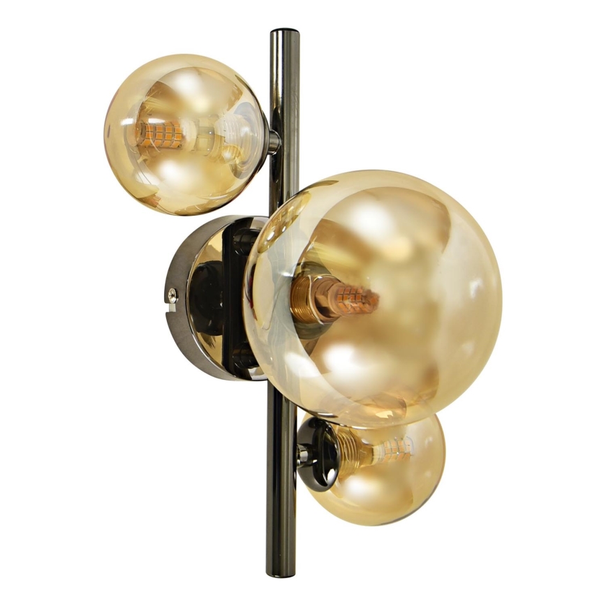 Brilagi - LED-seinävalaisin MILLA 3xG9/3W/230V kiiltävä kromi/kulta