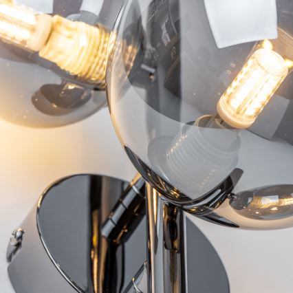 Brilagi - LED-seinävalaisin MILLA 3xG9/3W/230V kiiltävä kromi/savuinen