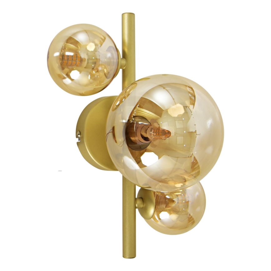 Brilagi - LED-seinävalaisin MILLA 3xG9/3W/230V kulta