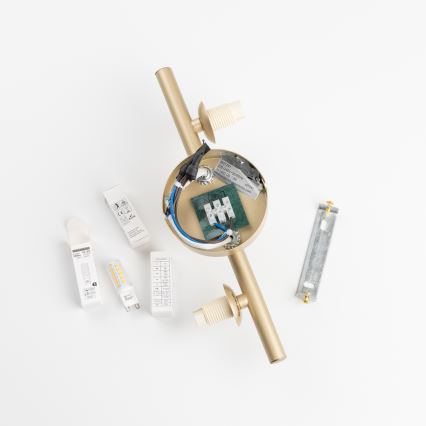 Brilagi - LED-seinävalaisin MILLA 3xG9/3W/230V kulta