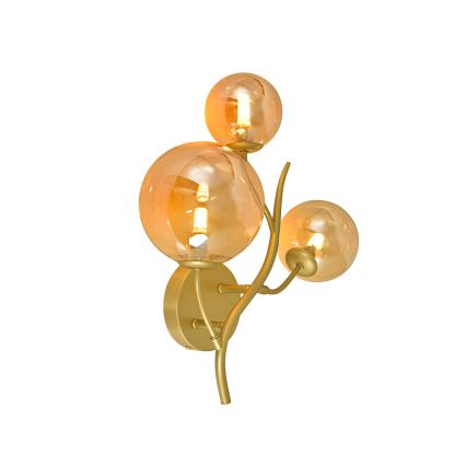 Brilagi - LED-seinävalaisin MISTEL 3xG9/3W/230V kulta