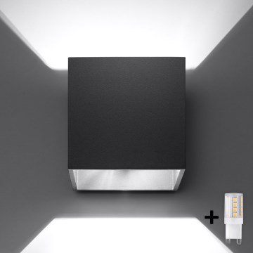 Brilagi -  LED-seinävalaisin MURO 1xG9/4W/230V musta