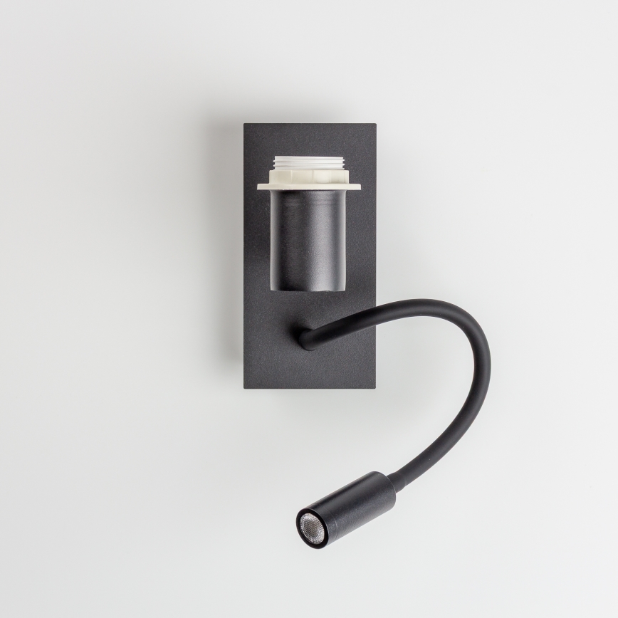 Brilagi - LED Joustava seinävalaisin NUBILA 1xE27/25W/230V + LED/3W musta/tummansininen