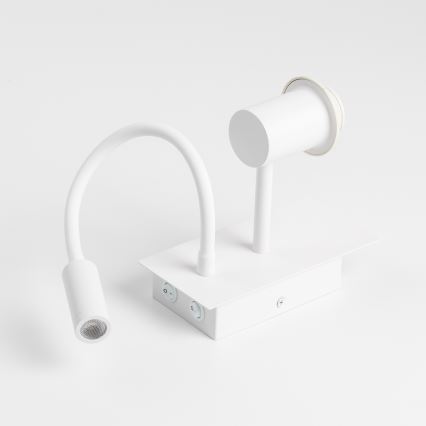 Brilagi - LED Joustava seinävalaisin NUBILA 1xE27/25W/230V + LED/3W valkoinen/kerma