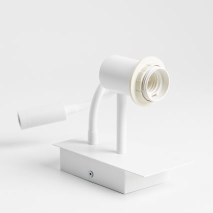 Brilagi - LED Joustava seinävalaisin NUBILA 1xE27/25W/230V + LED/3W valkoinen/punainen