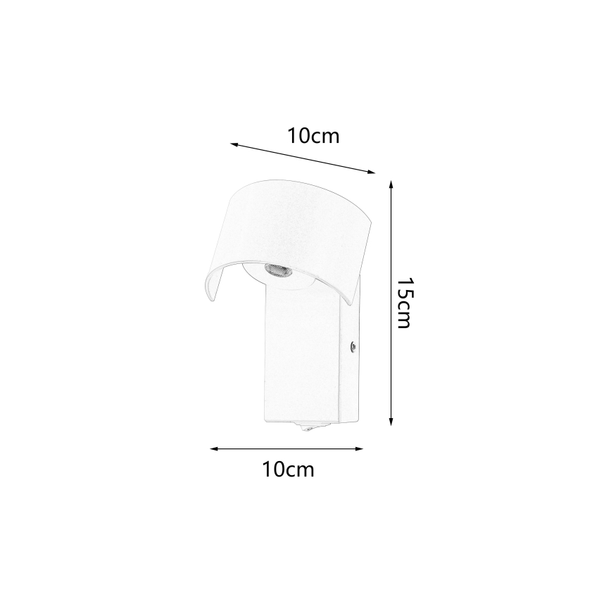 Brilagi - LED-seinävalaisin VASTO LED/3W/230V keltainen