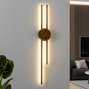 Brilagi - LED-seinävalaisin WOODY COLLINE LED/15W/230V 80 cm tammi